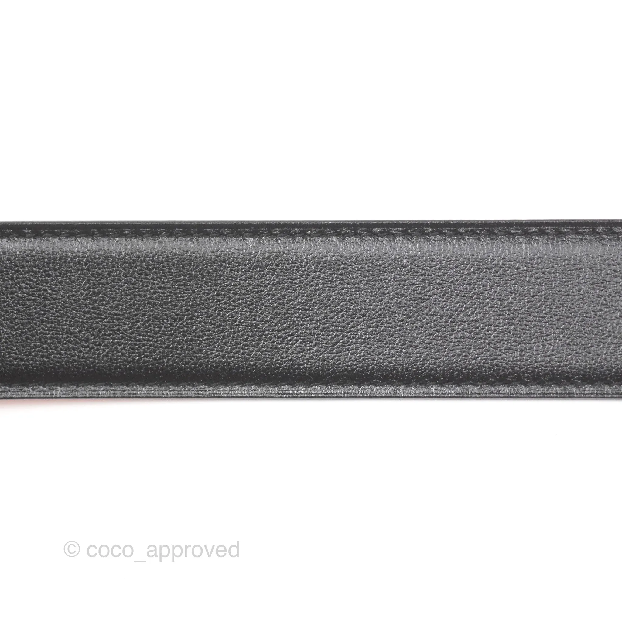 Hermès H Speed Belt Buckle & Reversible Leather Strap Black Silver Hardware 32mm