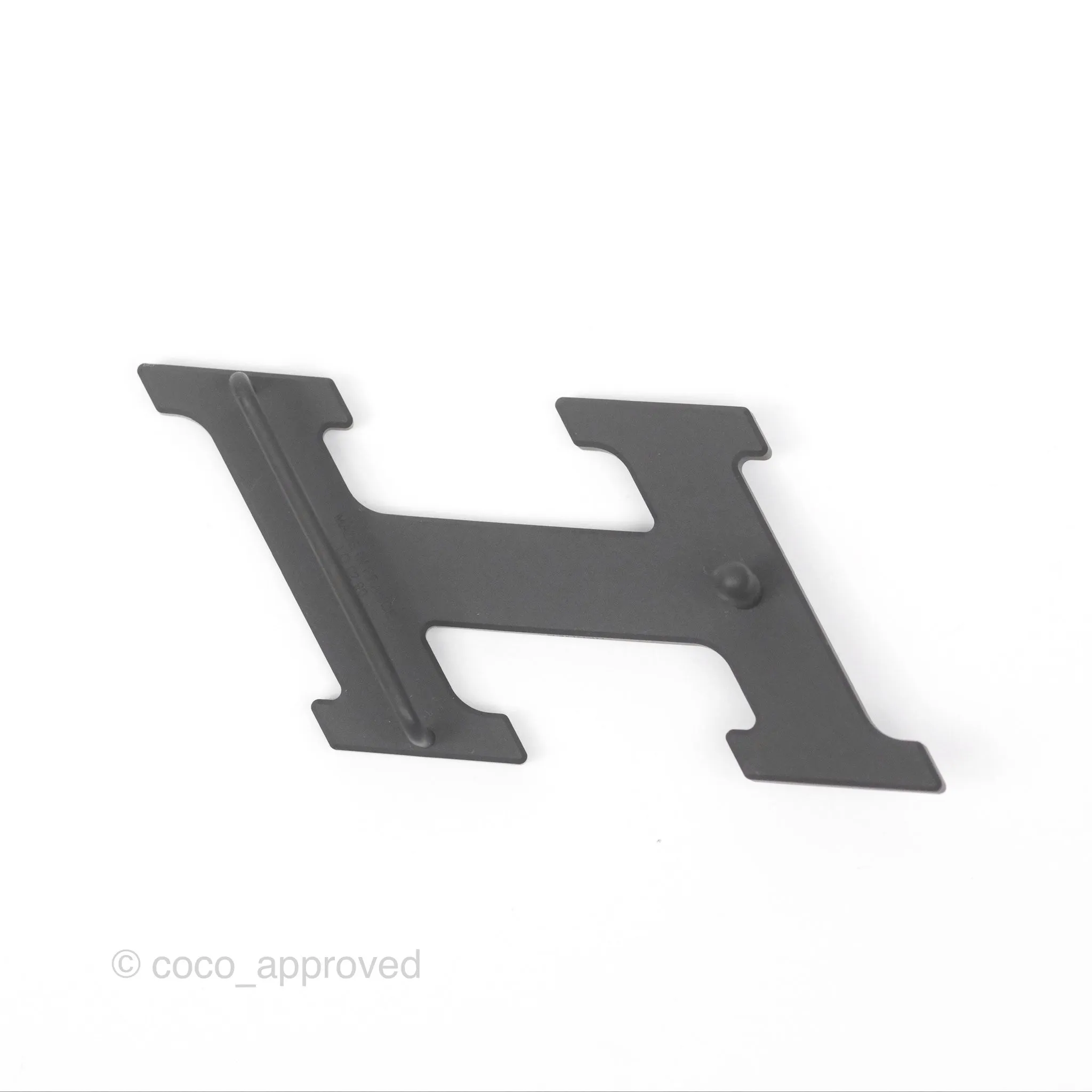 Hermès H Speed Belt Buckle & Reversible Leather Strap Black Silver Hardware 32mm