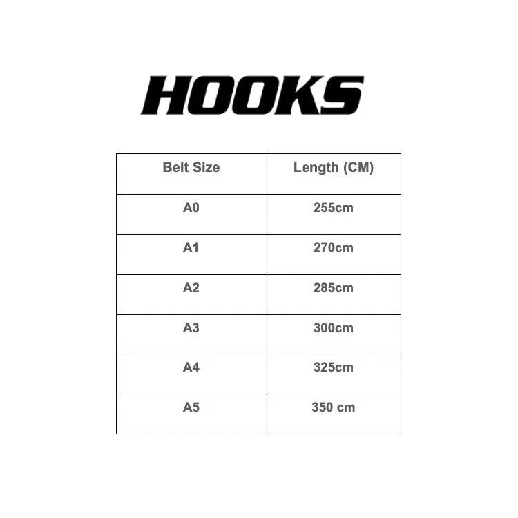 Hooks BJJ Belt - Black Belt