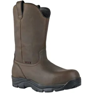 Hoss Men's Wildfire Puncture Resistant Wellington Work Boot- Brown- 94010
