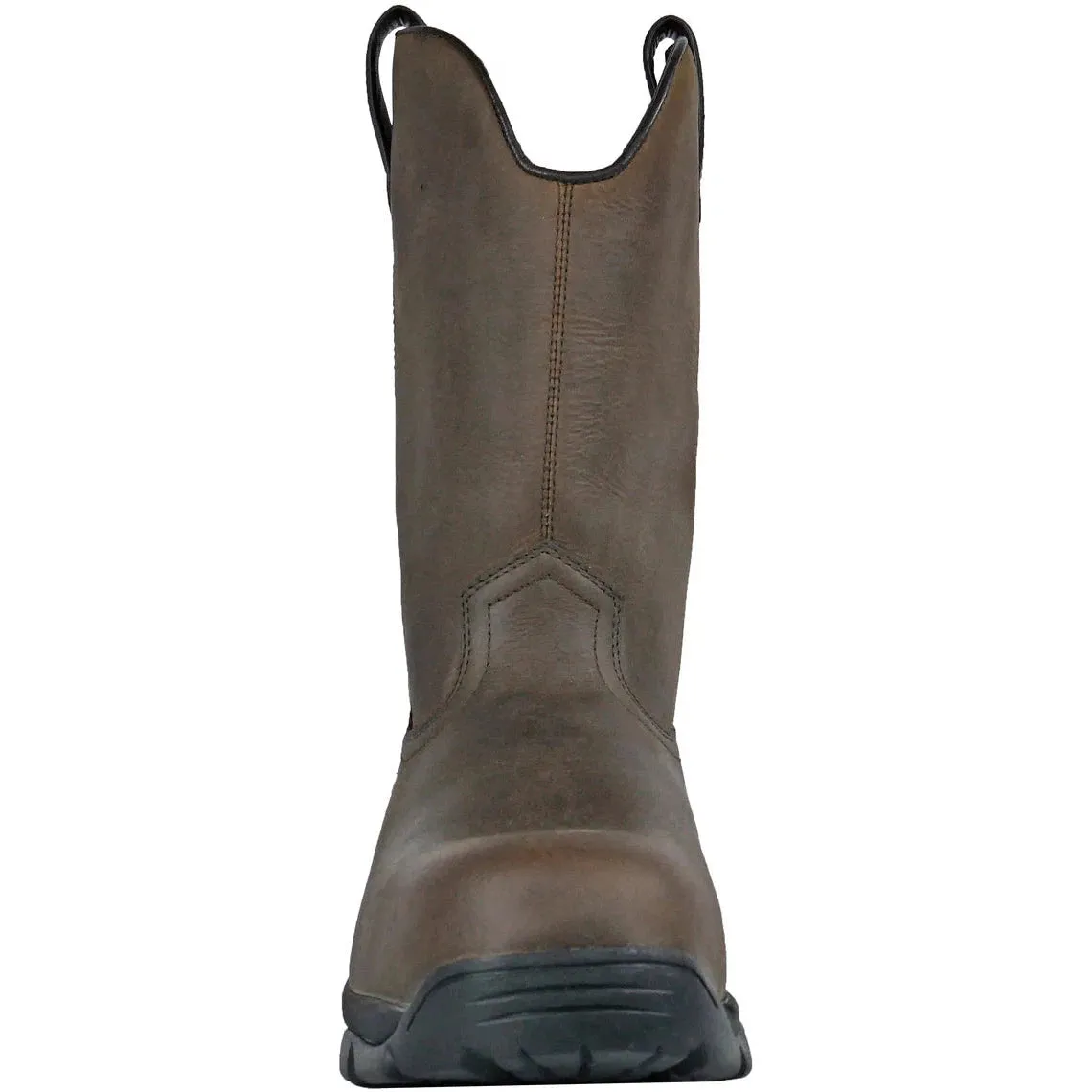 Hoss Men's Wildfire Puncture Resistant Wellington Work Boot- Brown- 94010