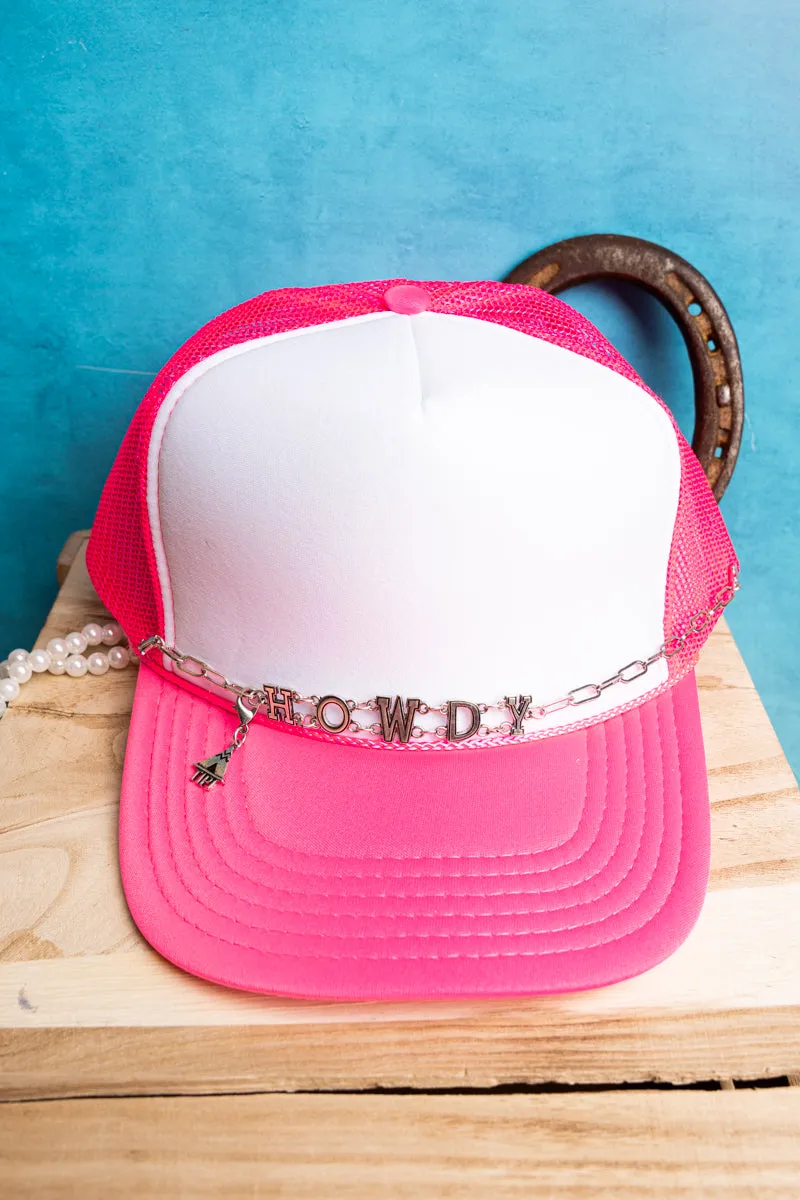 Howdy Silvertone Trucker Hat Chain