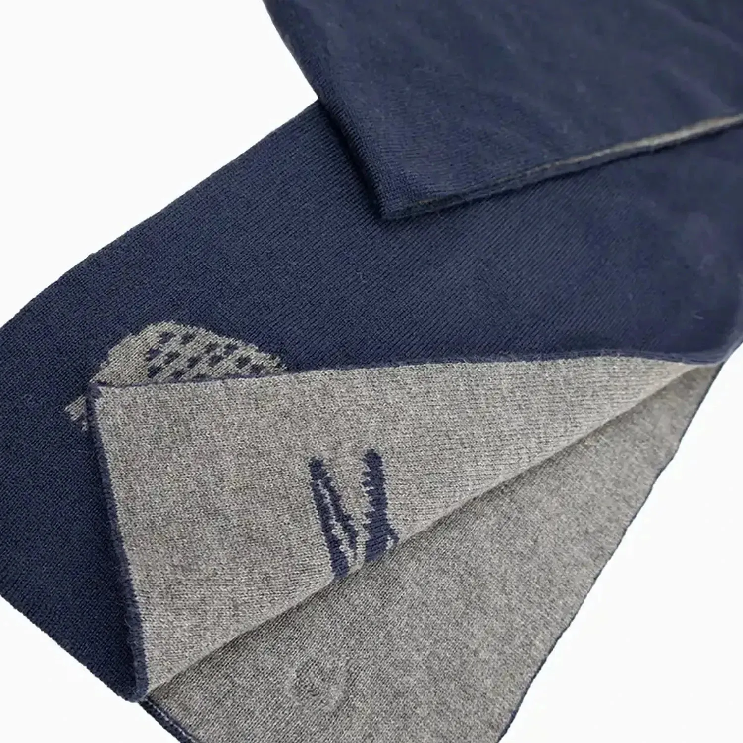 Intersia Crocodile Double Face Scarf
