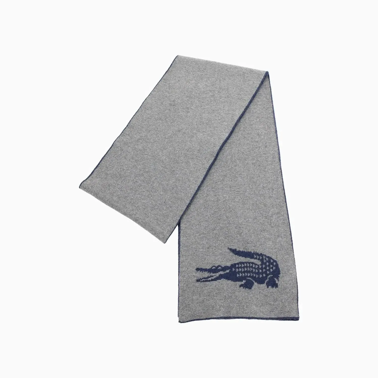 Intersia Crocodile Double Face Scarf