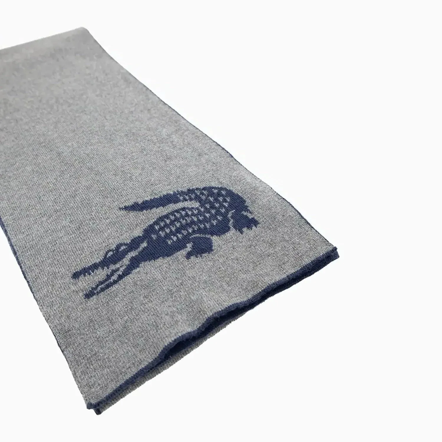 Intersia Crocodile Double Face Scarf