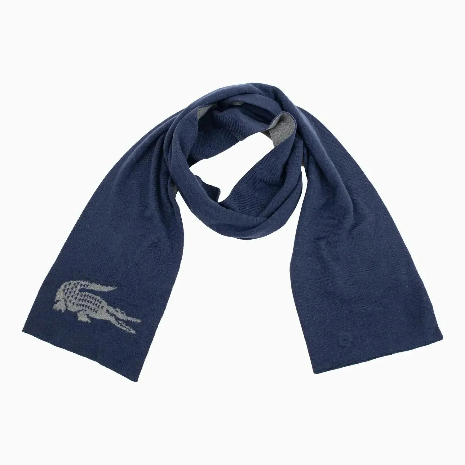 Intersia Crocodile Double Face Scarf