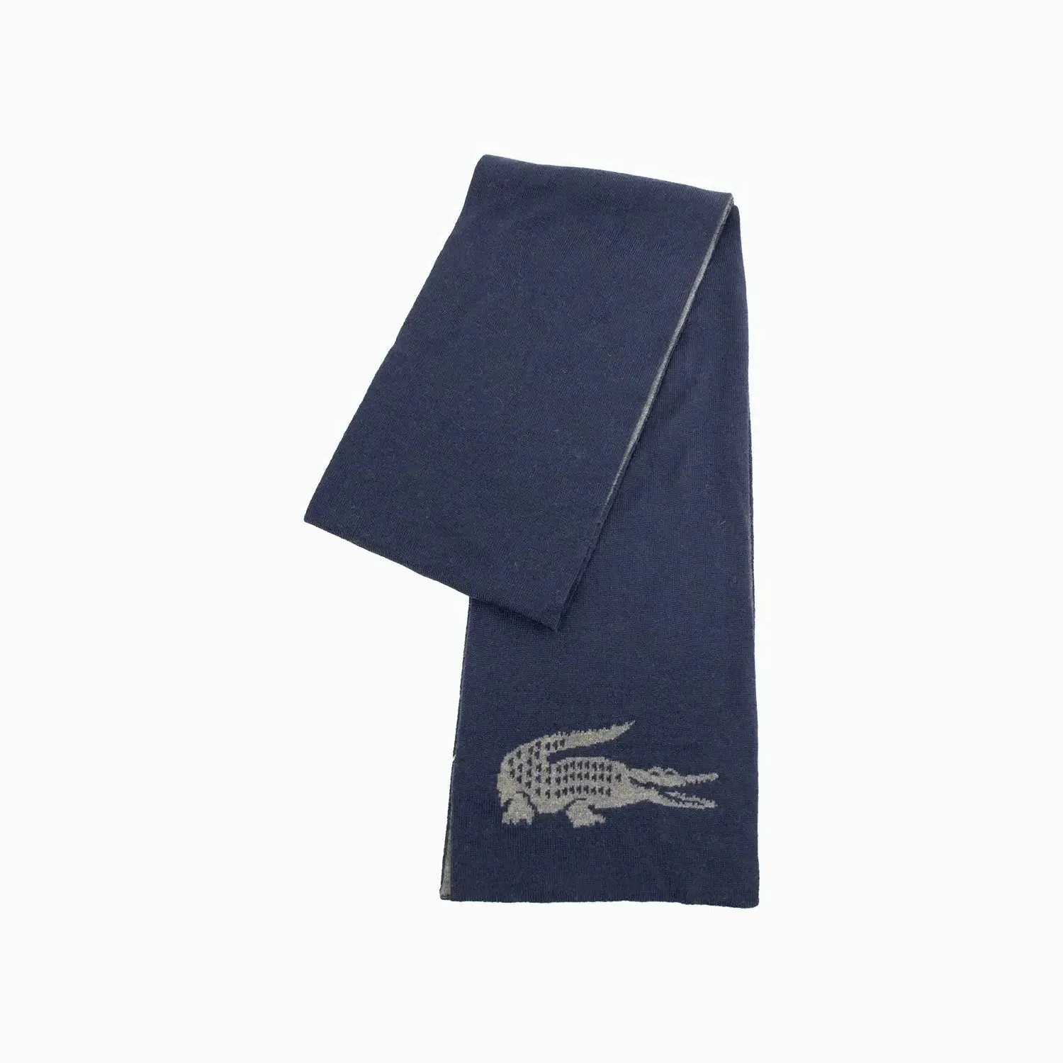 Intersia Crocodile Double Face Scarf