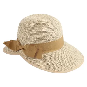 Jeanne Simmons Accessories Backless Tan Mix Brim Hat (Women's)