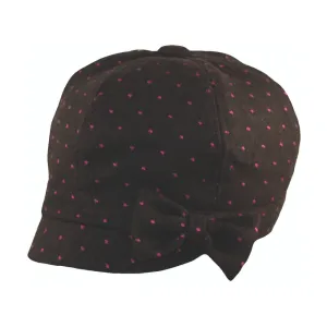 Jeanne Simmons Accessories Gaby Dots Brown Hat (Women's)