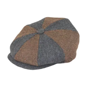 Jeanne Simmons Accessories Newsboy Brown/Grey Hat (Men's)