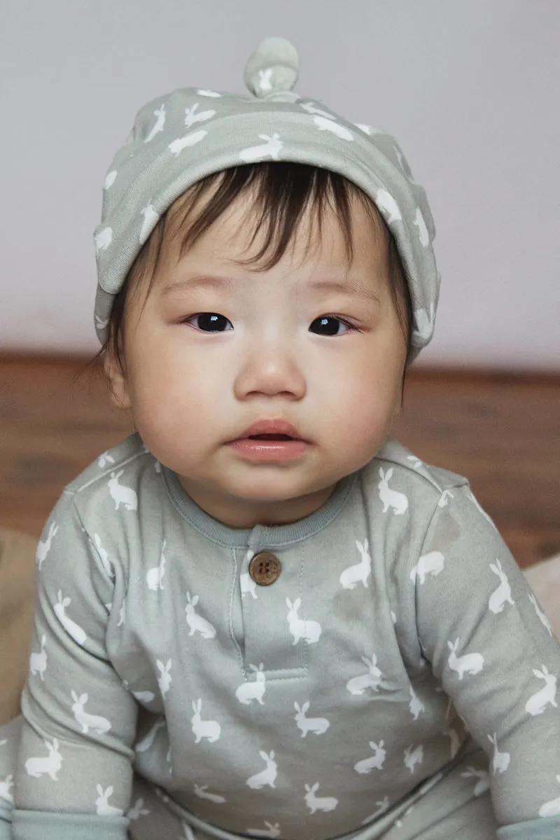 Jersey Hat, fawn hare print