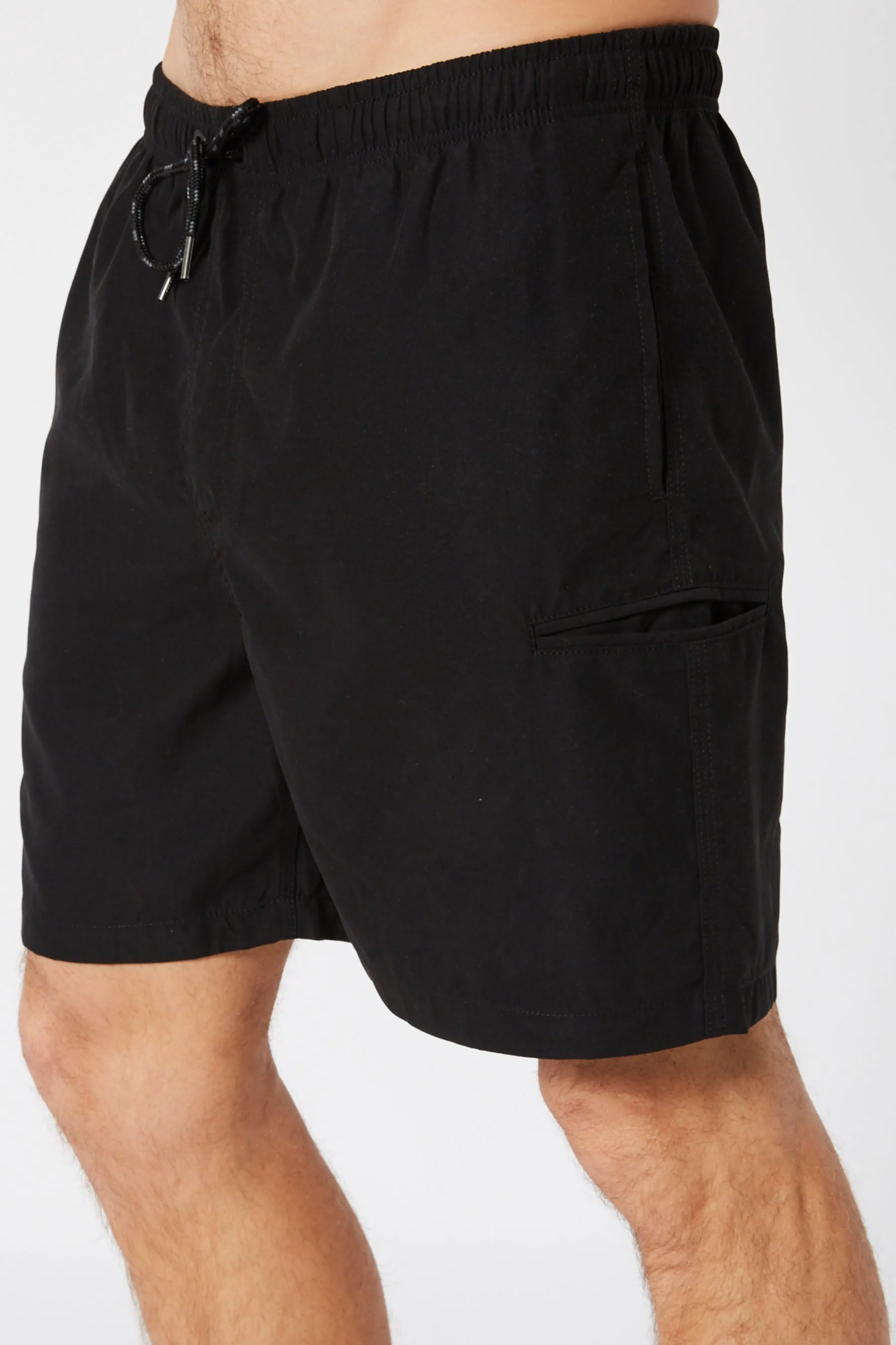 Jetpilot Elasticated Mens Short - Black