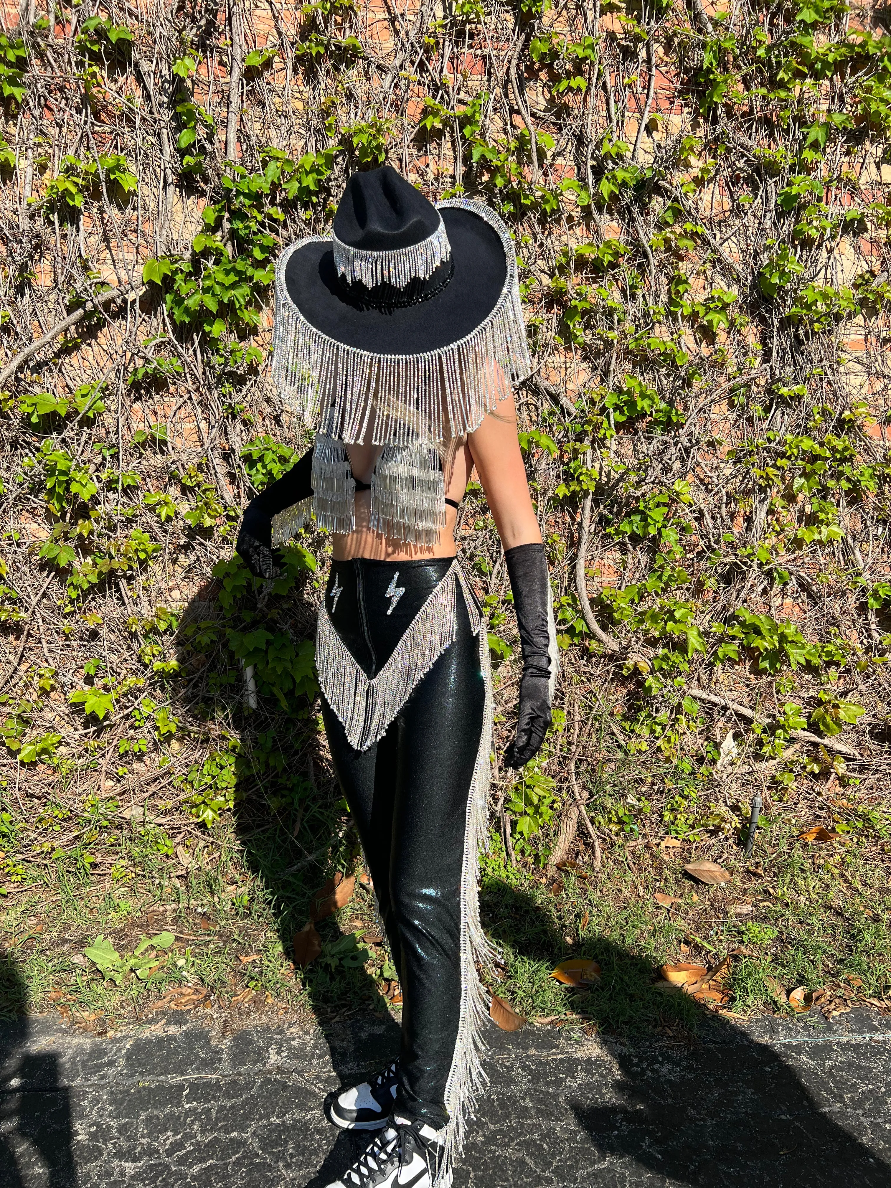 Jewel Fringe Rhinestone Cowgirl Hat