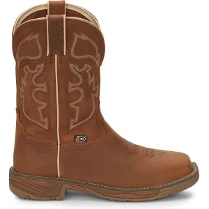 Justin Men's Rush 11" WP Western Work Boot -Tan- WK4330