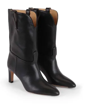 KATY | Black leather boot