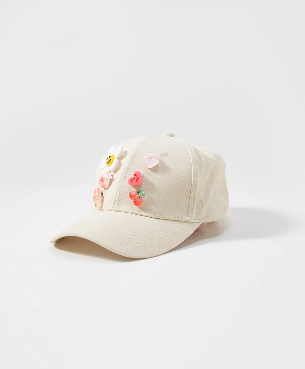Keep Smiling DIY Canvas Cap with Pop In Accessories