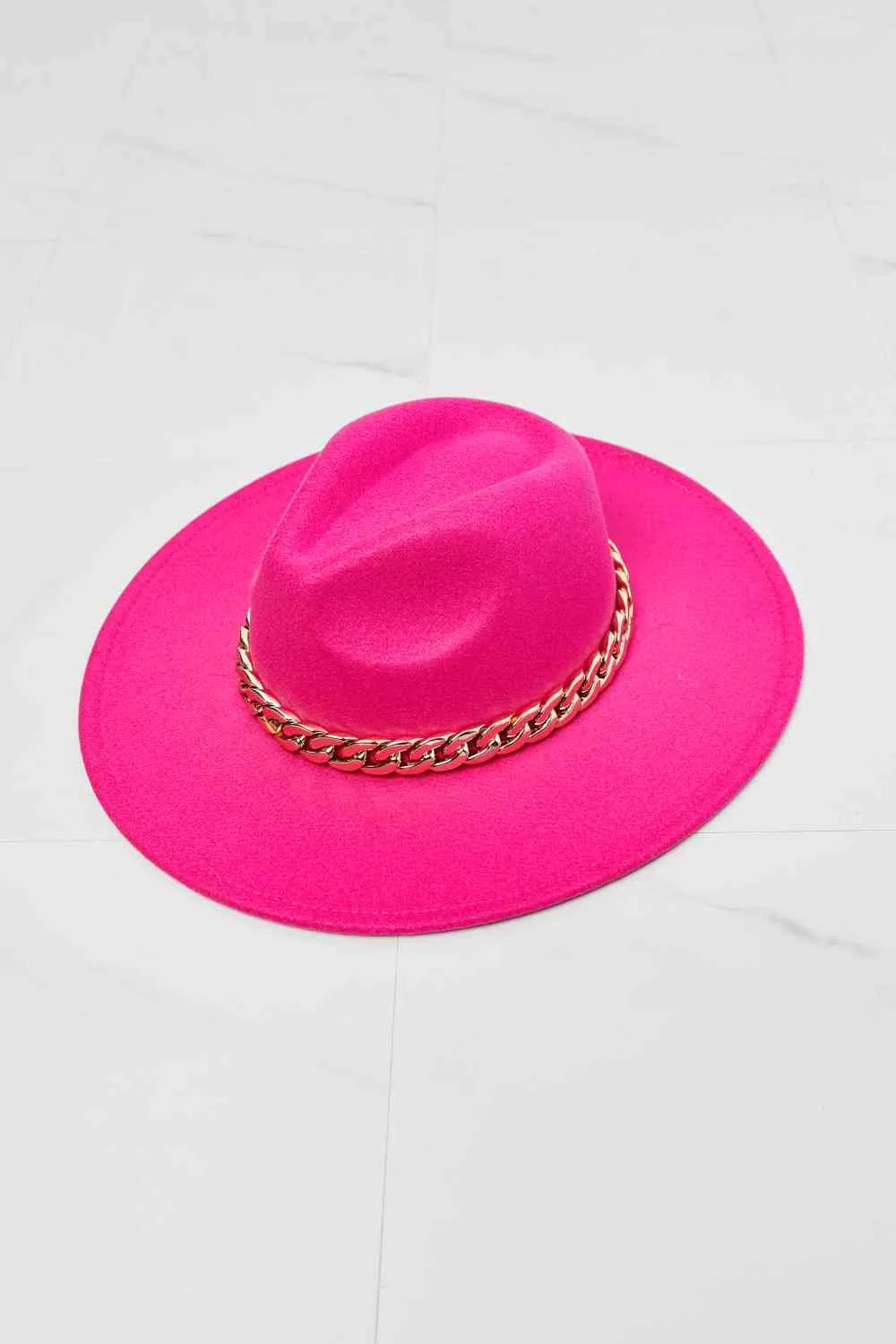 Keep Your Promise Fedora Hat in Pink