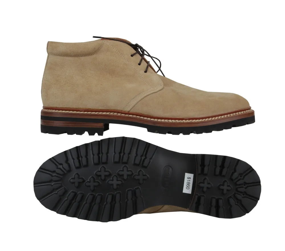 Kiton Beige Chukka Boots