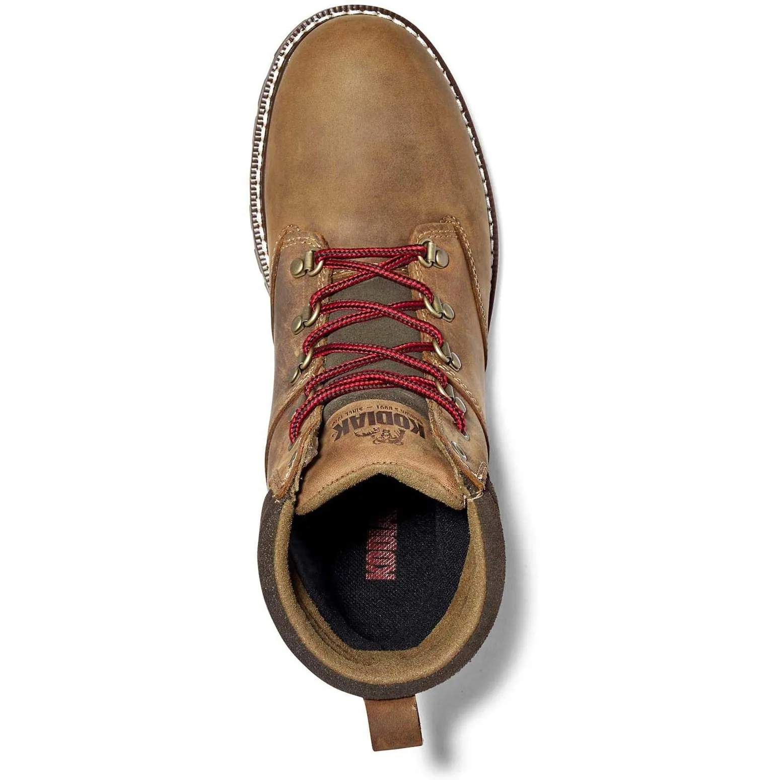 Kodiak Women's Bralorne 6" Waterproof Slip Resistant Safety Work Boot -Brown- 4TDSBN