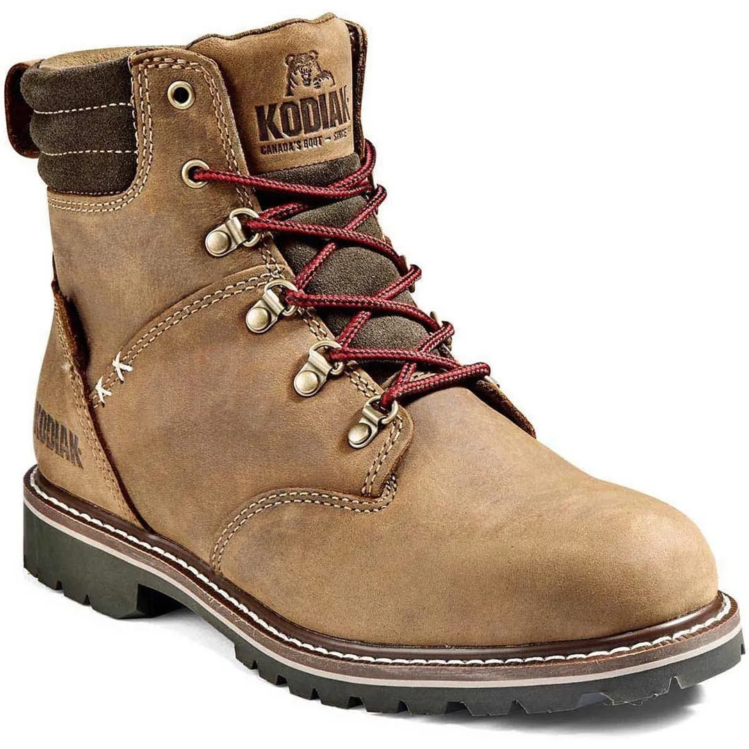 Kodiak Women's Bralorne 6" Waterproof Slip Resistant Safety Work Boot -Brown- 4TDSBN