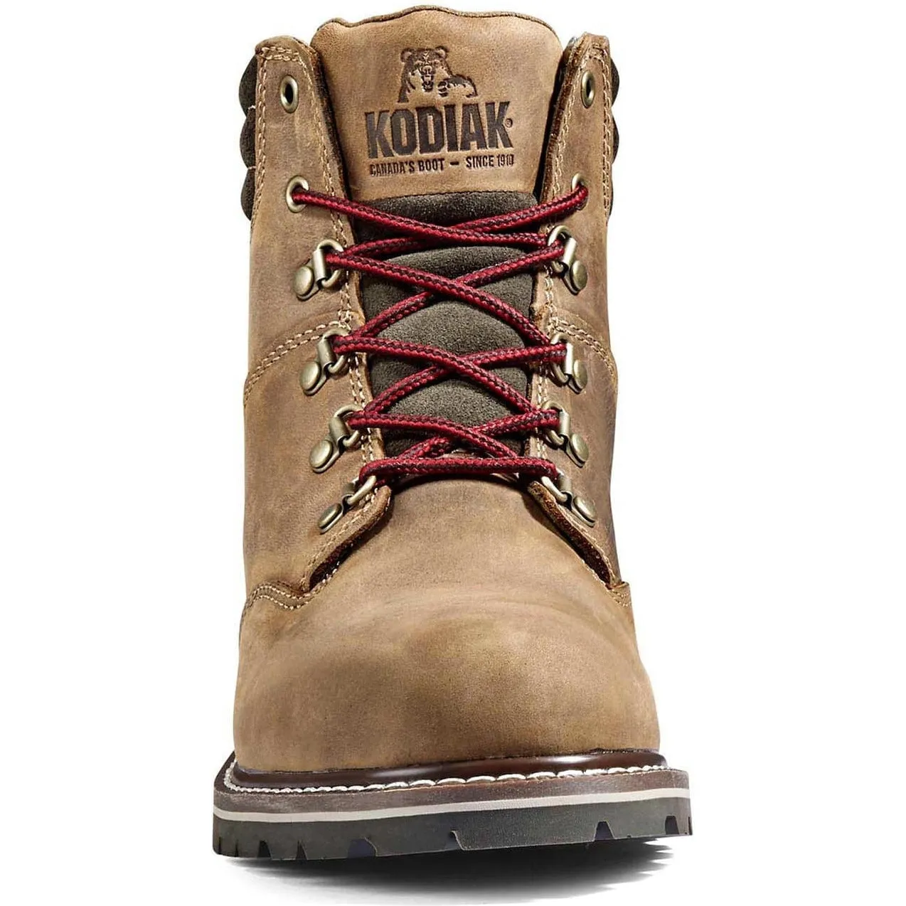 Kodiak Women's Bralorne 6" Waterproof Slip Resistant Safety Work Boot -Brown- 4TDSBN