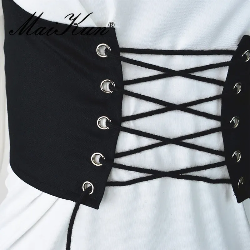 Lace-Up Tank Corset Belt