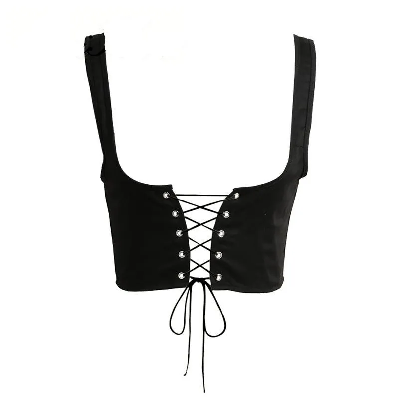 Lace-Up Tank Corset Belt