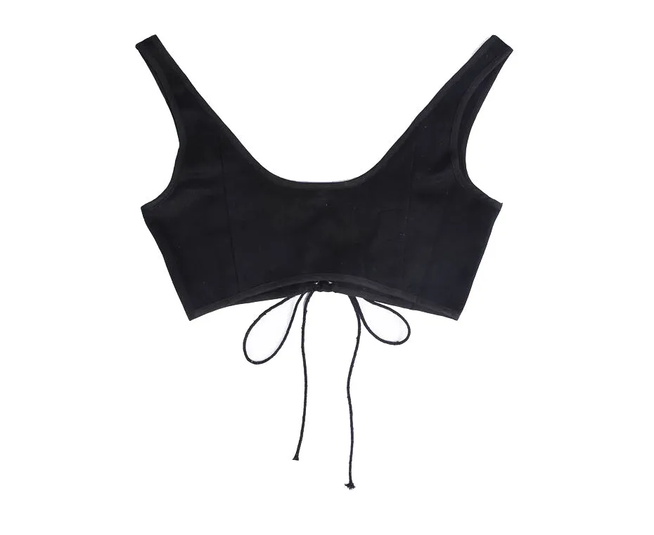Lace-Up Tank Corset Belt