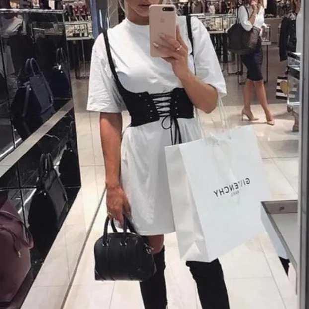 Lace-Up Tank Corset Belt