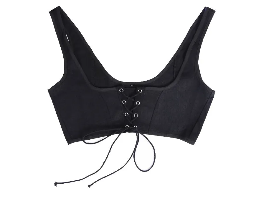 Lace-Up Tank Corset Belt