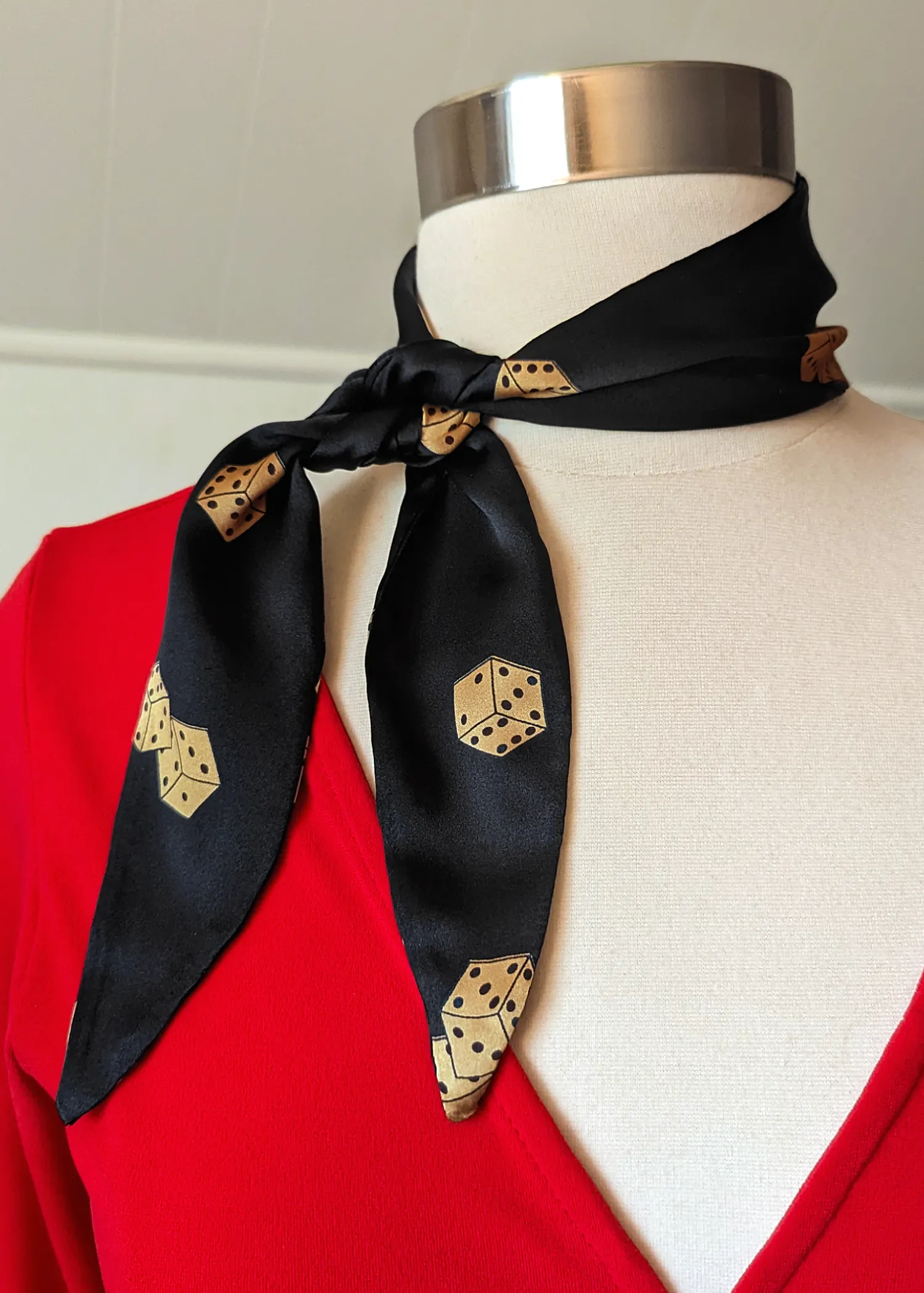 Lady Luck Silk Scarf Tie