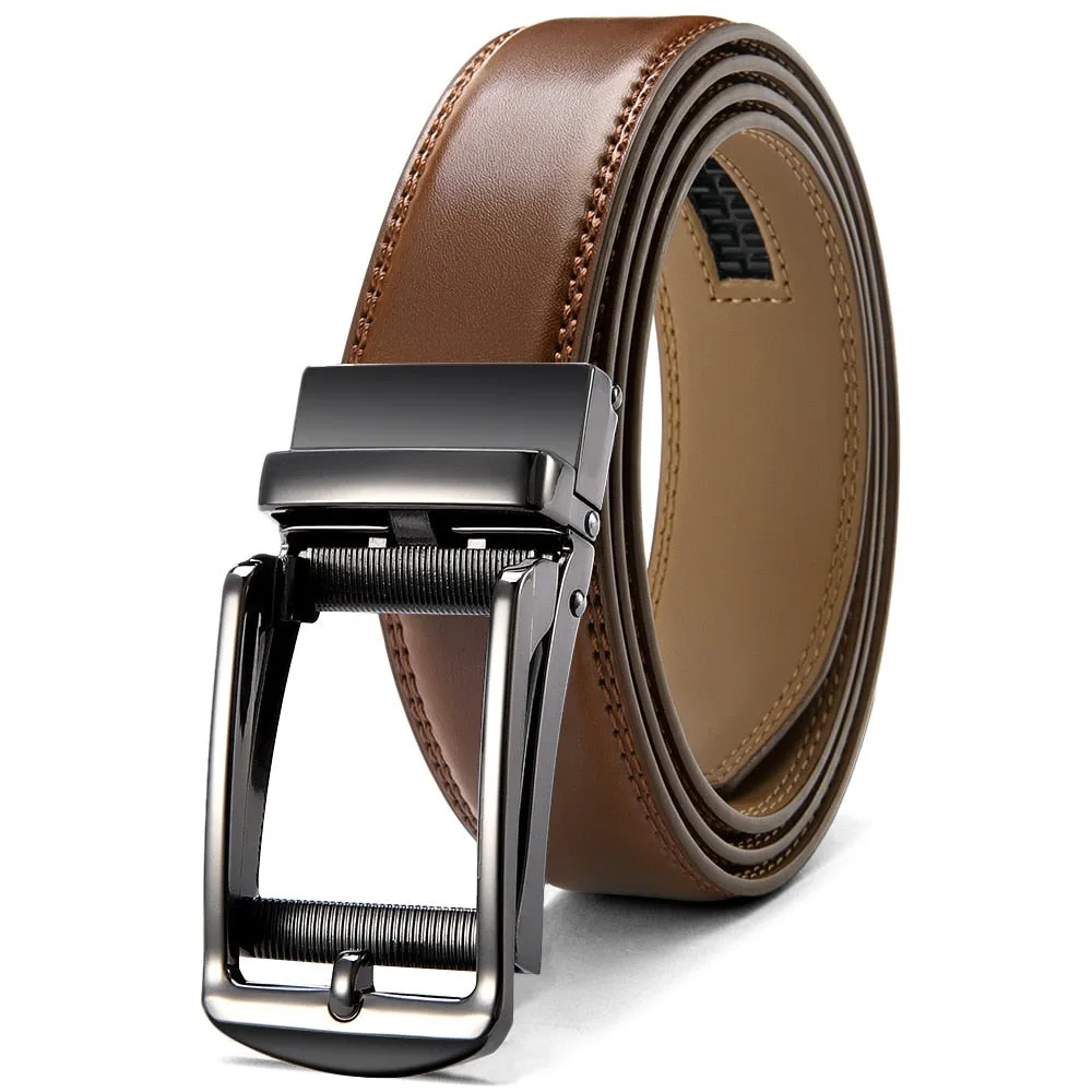 Leather Belt  Automatic Genuine Leather
