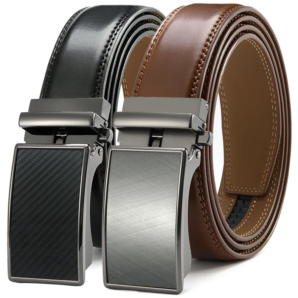 Leather Belt  Automatic Genuine Leather