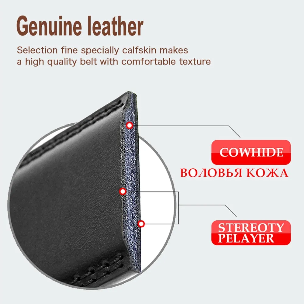 Leather Belt  Automatic Genuine Leather