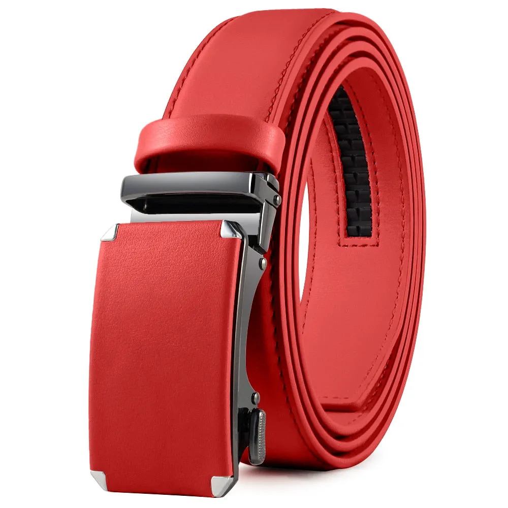 Leather Belt  Automatic Genuine Leather