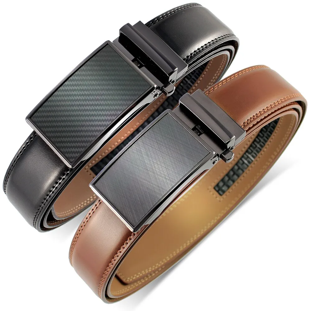 Leather Belt  Automatic Genuine Leather