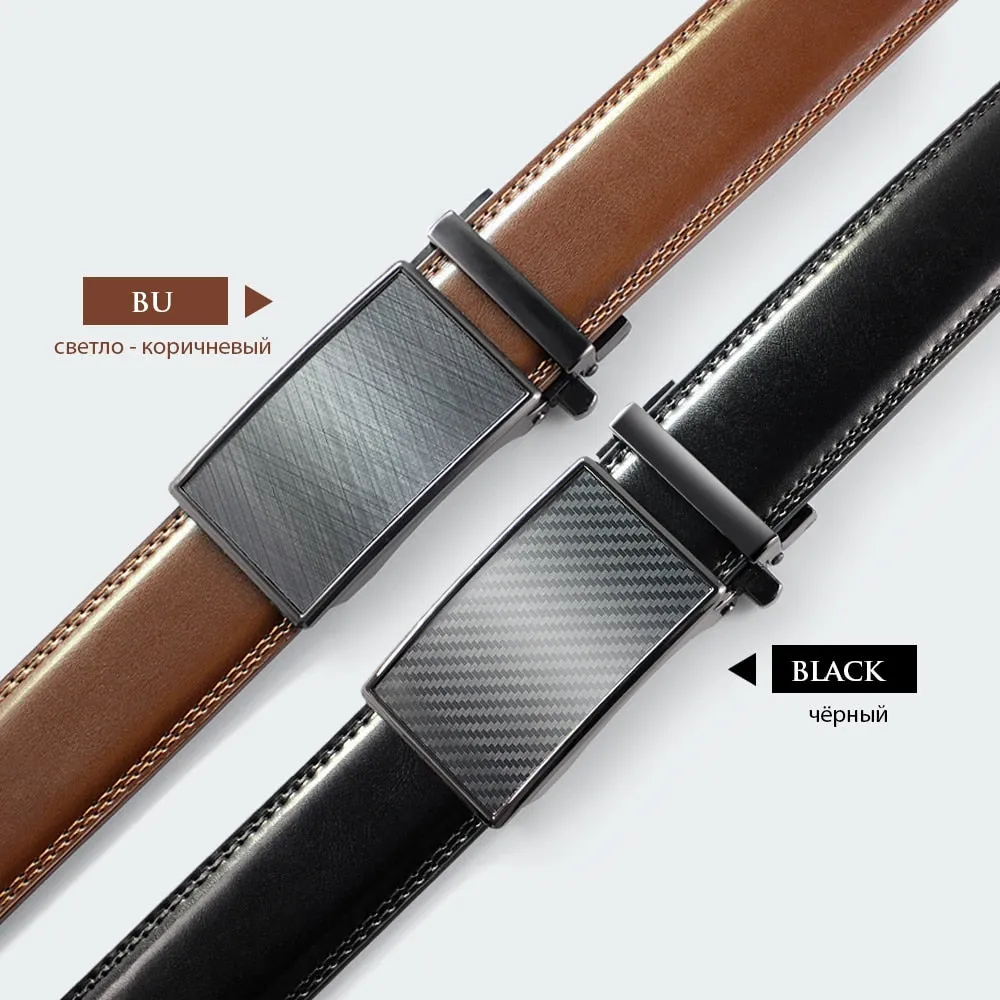 Leather Belt  Automatic Genuine Leather