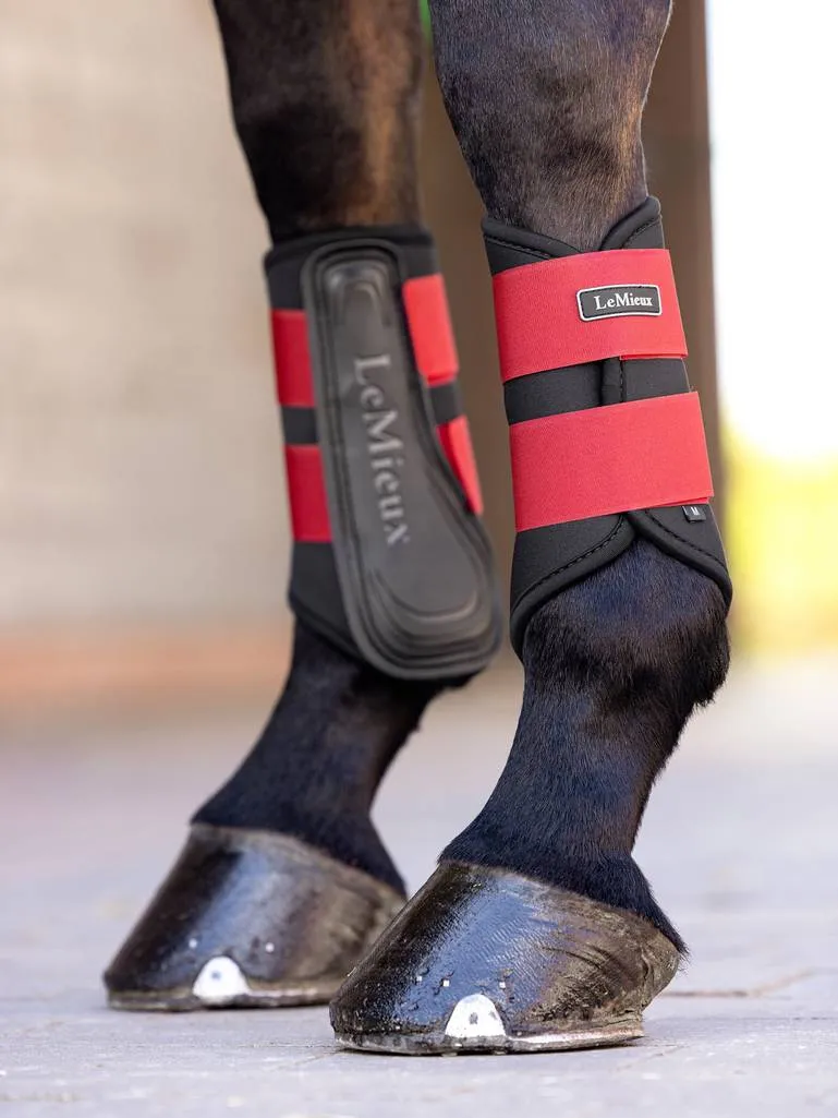 LeMieux Chilli Red Grafter Brushing Boots