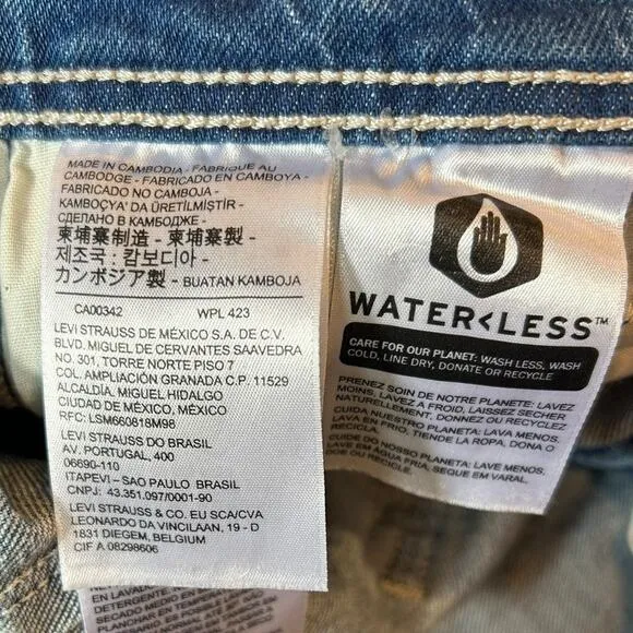 LEVI'S PREMIUM Rigcage Straight Carpenter Jeans High Rise Utility Women's Sz 28