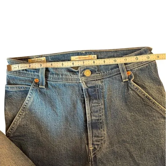 LEVI'S PREMIUM Rigcage Straight Carpenter Jeans High Rise Utility Women's Sz 28