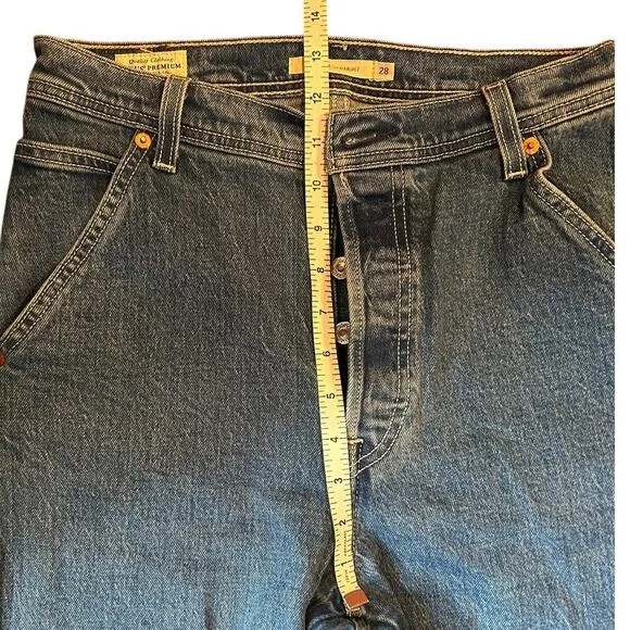 LEVI'S PREMIUM Rigcage Straight Carpenter Jeans High Rise Utility Women's Sz 28