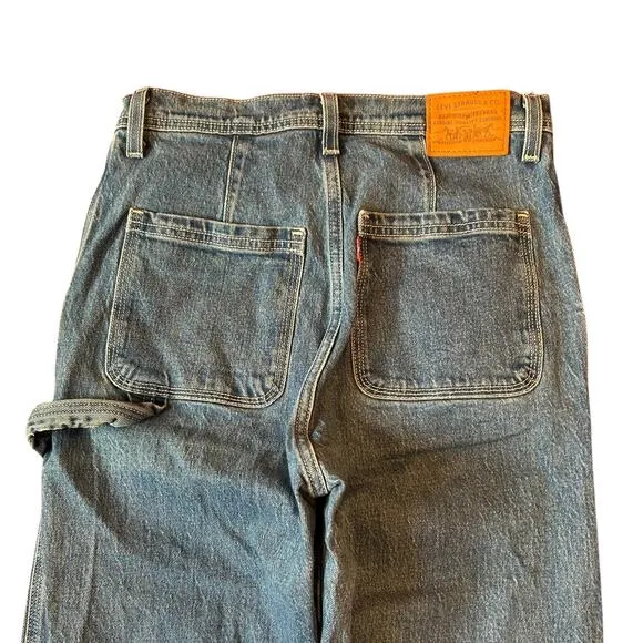 LEVI'S PREMIUM Rigcage Straight Carpenter Jeans High Rise Utility Women's Sz 28