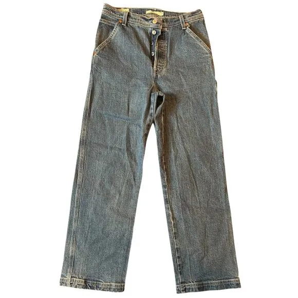 LEVI'S PREMIUM Rigcage Straight Carpenter Jeans High Rise Utility Women's Sz 28