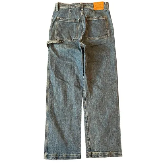 LEVI'S PREMIUM Rigcage Straight Carpenter Jeans High Rise Utility Women's Sz 28