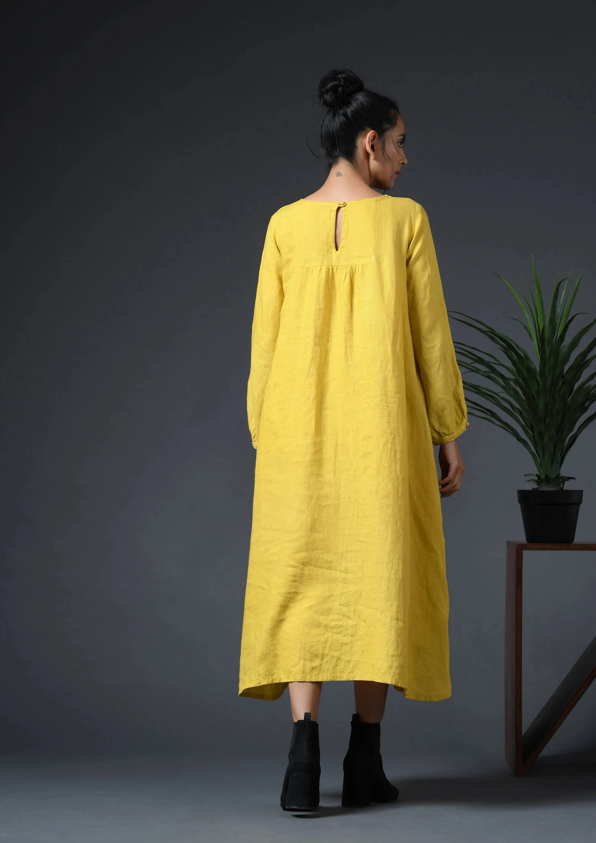 LILY DRESS - YELLOW
