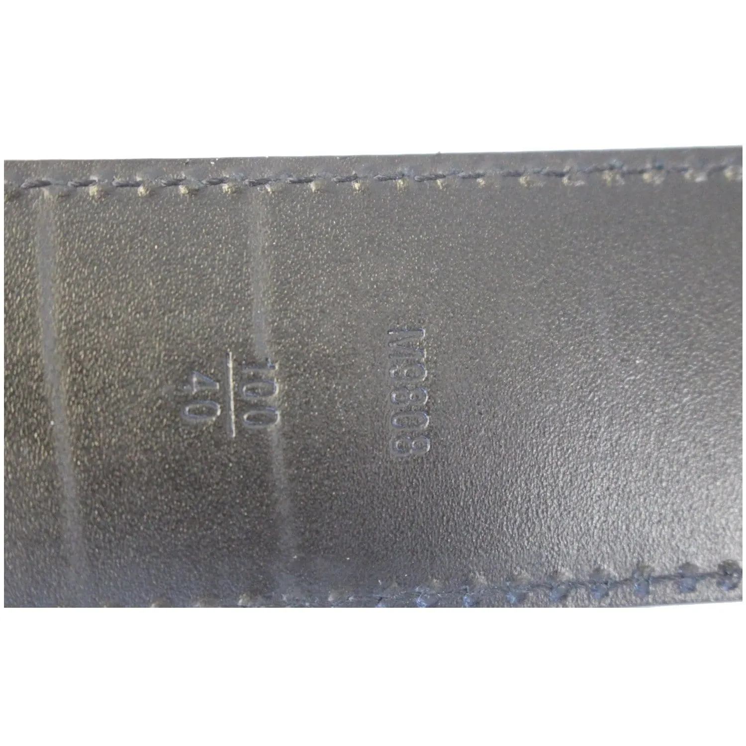 LOUIS VUITTON Damier Ebene LV Initials Belt Black