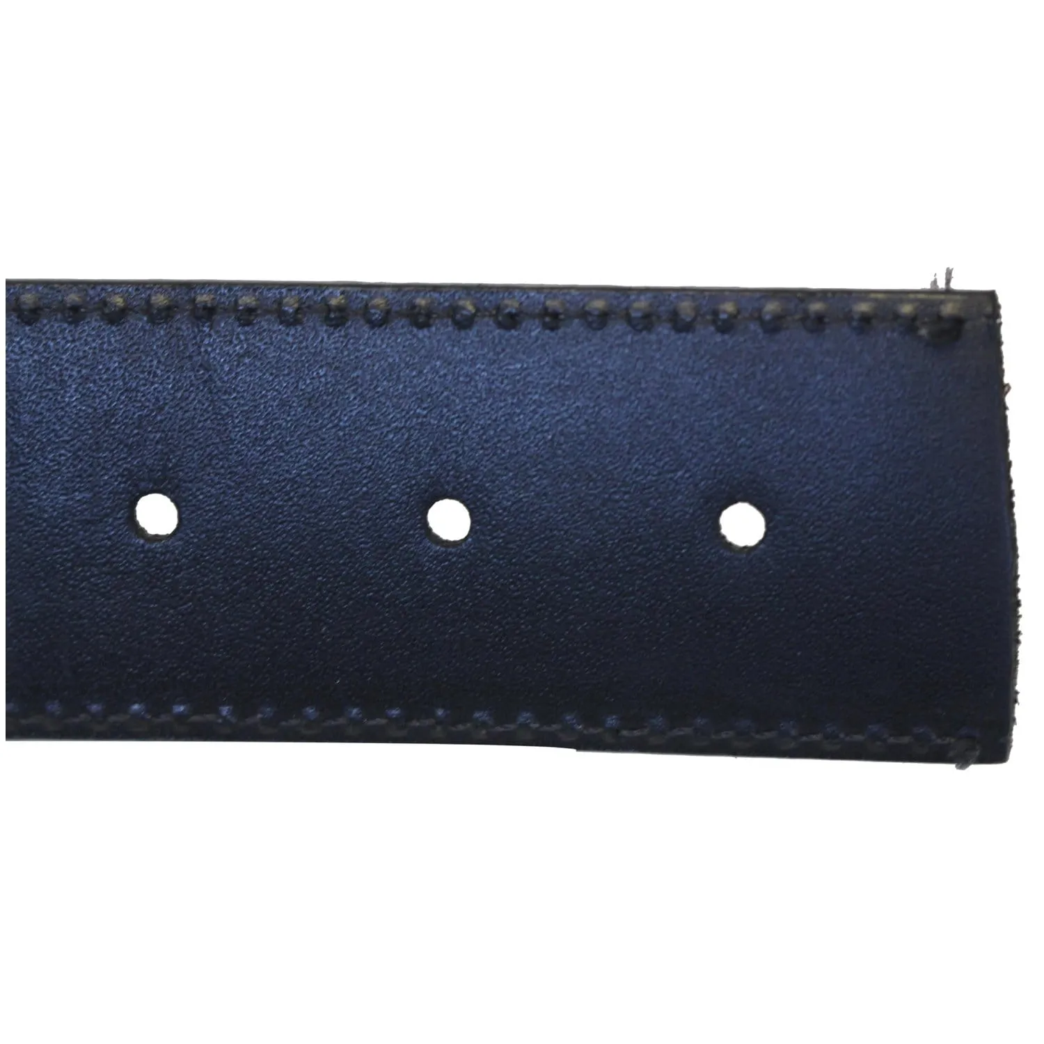 LOUIS VUITTON Damier Ebene LV Initials Belt Black