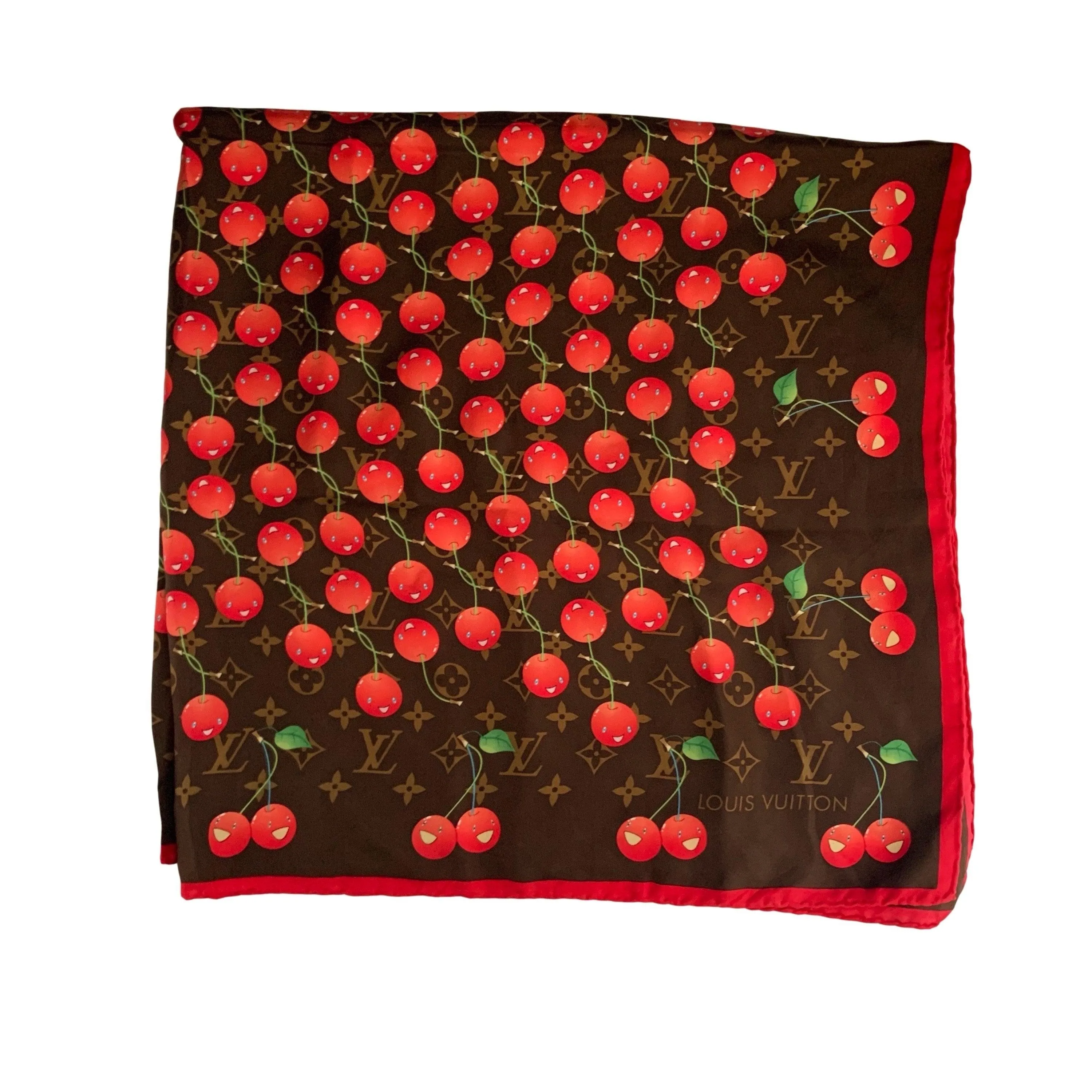Louis Vuitton Monogram Cherry Scarf