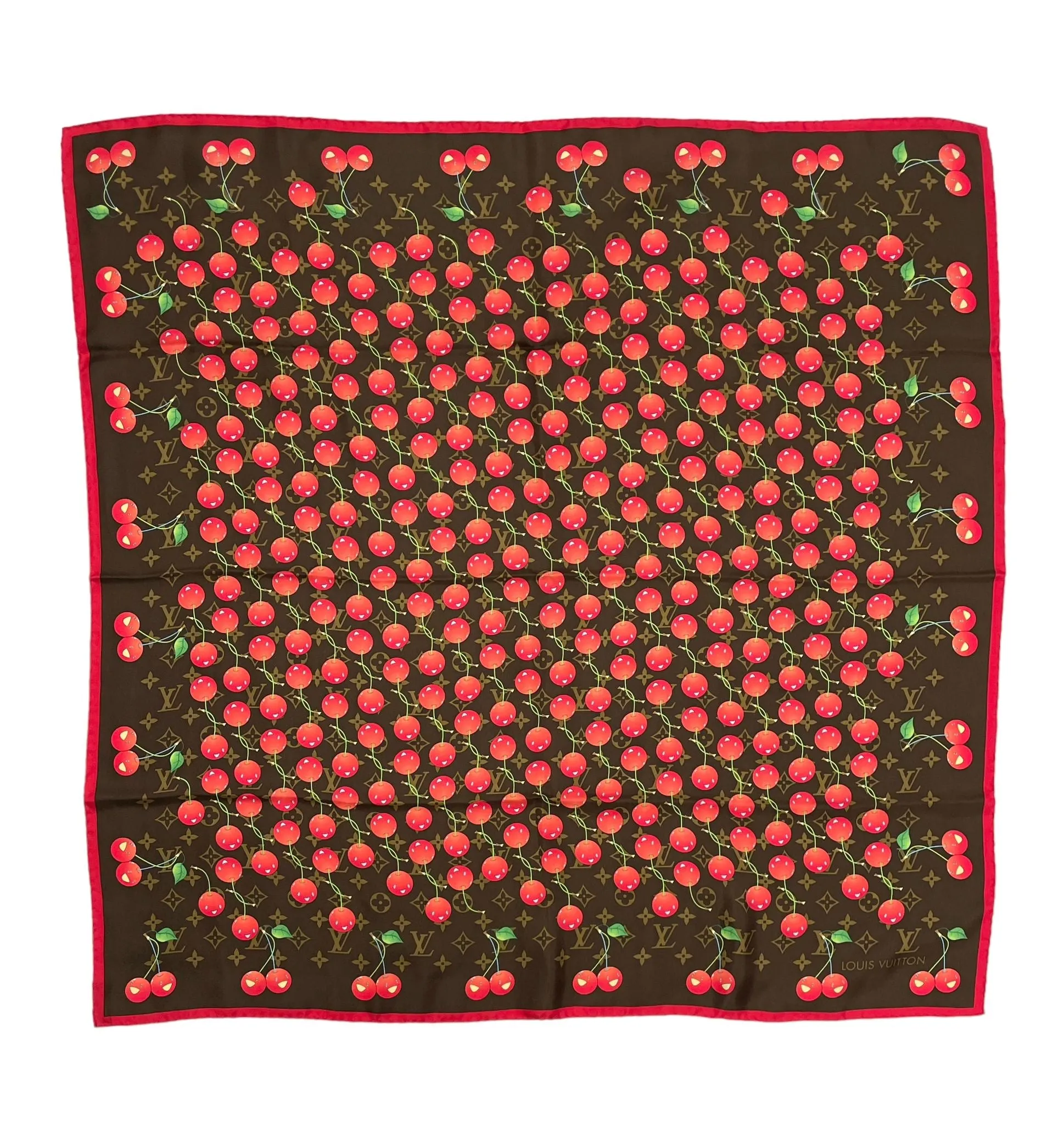 Louis Vuitton Monogram Cherry Scarf