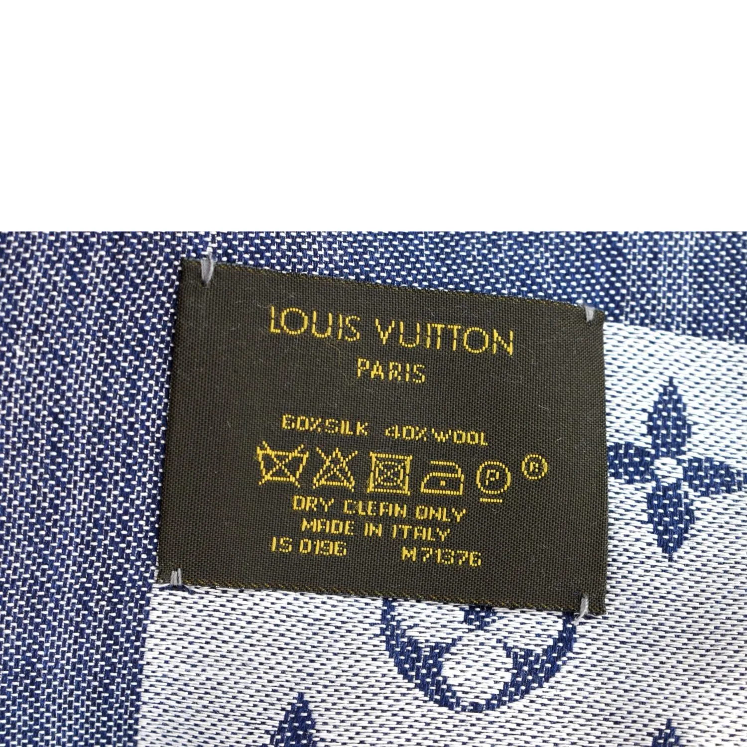 LOUIS VUITTON Monogram Denim Multicolor Shawl